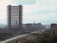 Vjesnikov neboder u izgradnji 1960. godine